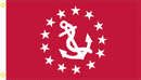 United States Yacht Club Vice Commodore Crimson 2'x3' 100D Flag Rough Tex ®