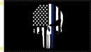 POLICE THIN BLUE LINE BLACK USA 2x3 Feet 100D ROUGH TEX ® FLAG