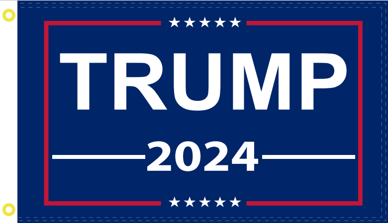 TRUMP 2024 2x3 Feet 100D ROUGH TEX ® FLAG