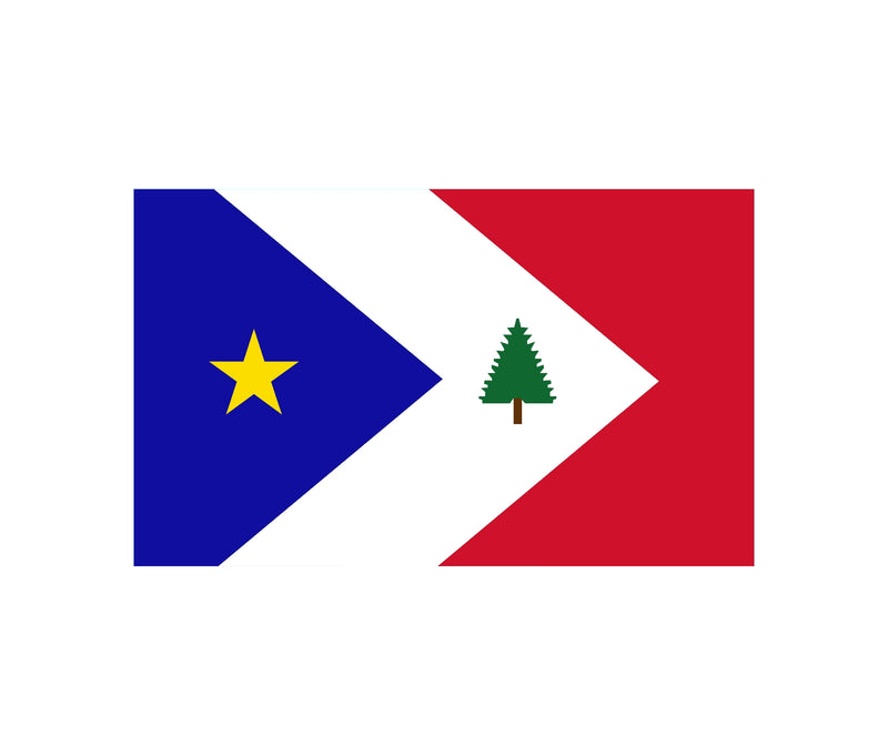 New England Acadiana USA 3x5 Rough Tex flag