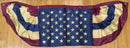 2'x4' Vintage Fan Embroidered Stars Nylon Premium