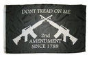2nd Amendment Don't Tread On Me Since 1789 3'X5' Flag ROUGH TEX® 100D Blackout