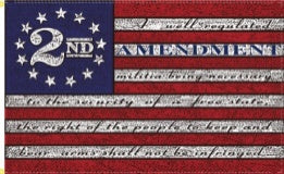 2nd Amendment Betsy Ross 12"x18" Double Sided Car Flag ROUGH TEX® 100D Nylon