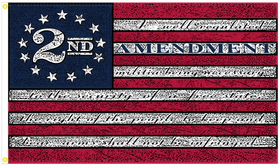 2nd Amendment Betsy Ross 2'x3' Flag ROUGH TEX® 100D