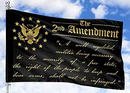 2nd Amendment Blackout 3'x5' Flag ROUGH TEX® 100D