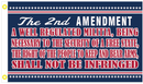 Second Amendment Blue 3'X5' Flag Rough Tex® 100D