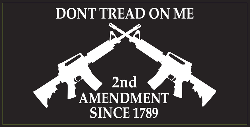 2nd Amendment Don't Tread On Me Since 1789 M4 Bumper Sticker