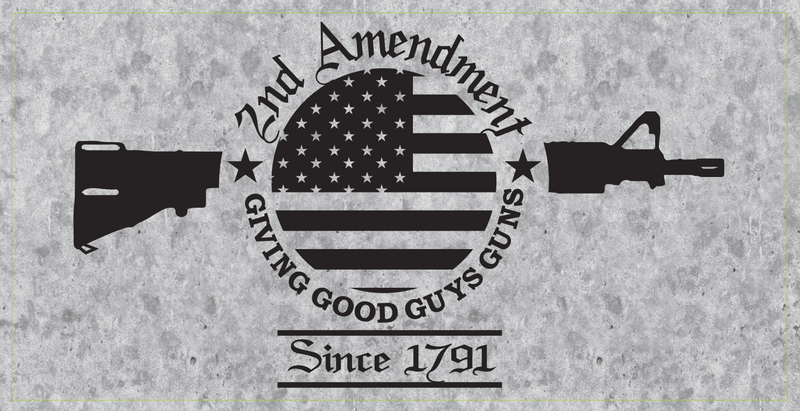 2nd Amendment Giving Good Guys Gun Since 1791 Bumper Sticker