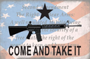 2nd Amendment USA Come & Take It Vintage  3'X5' Flag ROUGH TEX® 100D