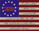 Betsy Ross 2nd Amendment 11"x18" Double Sided Car Flag ROUGH TEX®