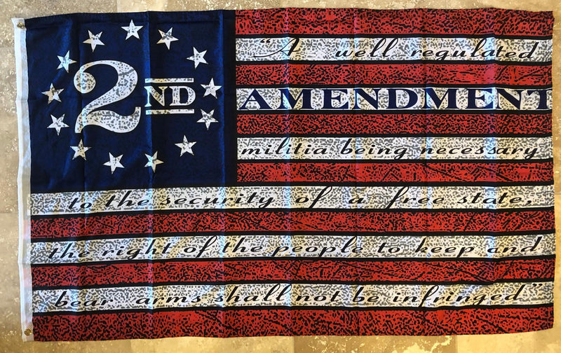 USA 2ND AMENDMENT 3'x5' 100D Flag Rough Tex ® American History
