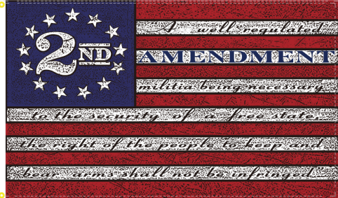 Betsy Ross 2nd Amendment 3'x5' Nylon Flag ROUGH TEX® 68D