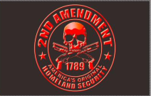 2nd Amendment 1789 (Black & Red) 3'X5' Flag ROUGH TEX® 100D