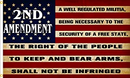 2nd USA Amendment American Original Vintage 3x5 Feet Flag 100D 2ND Vintage NRA USA AMERICAN