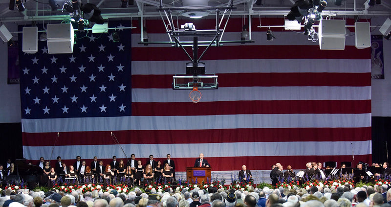 30'x50' USA American Flag Synthetic Canvas