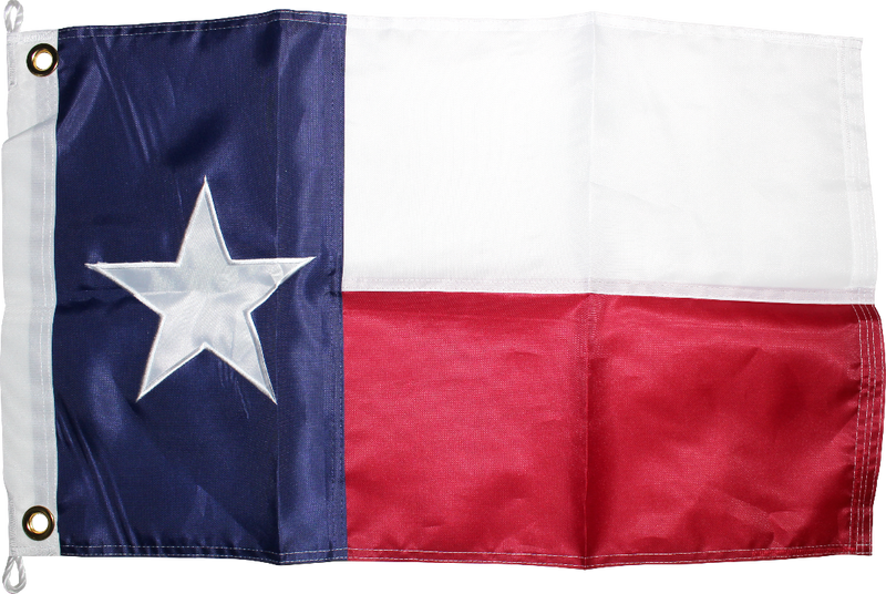 Texas 16x24 inches Boat Flags Dura-Lite ™ 300D Nylon Embroidered