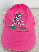 Outer Banks North Carolina Pirate Princess Hot Pink Embroidered Cap