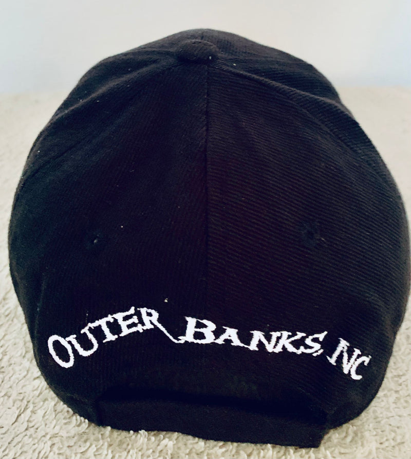 Outer Banks Pirate Crossed Swords Black Embroidered Cap