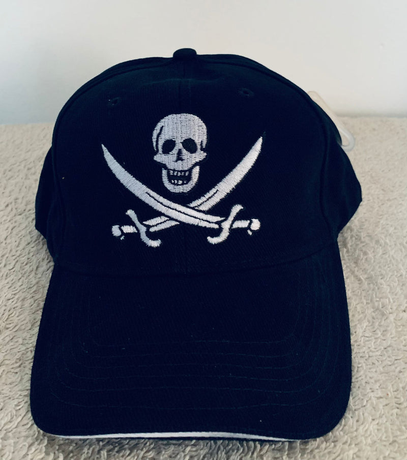 Outer Banks Pirate Crossed Swords Black Embroidered Cap