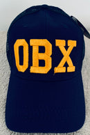 OBX Outer Banks North Carolina Navy Embroidered Cap Mesh Back