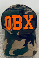 OBX Outer Banks North Carolina Tree Camo Embroidered Cap