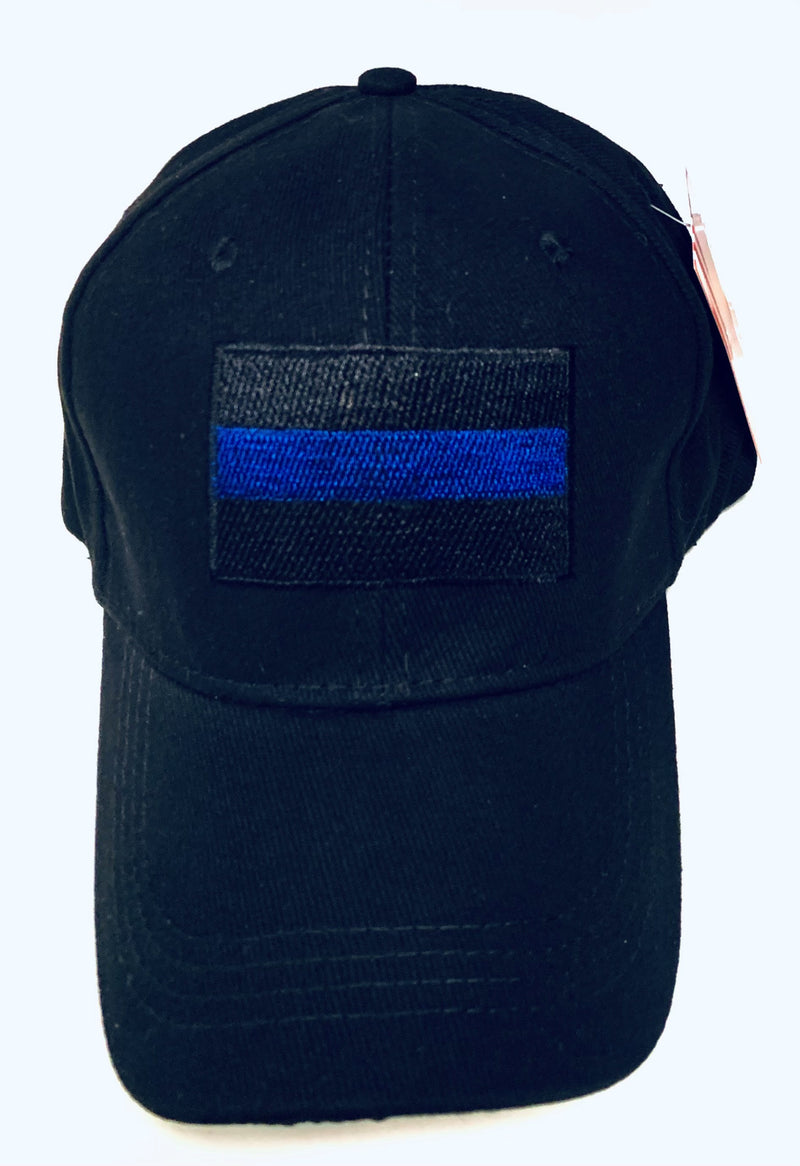 Police Thin Blue Line Black Cap