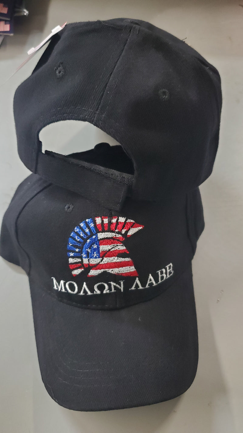 Molon Labe USA Black Cap