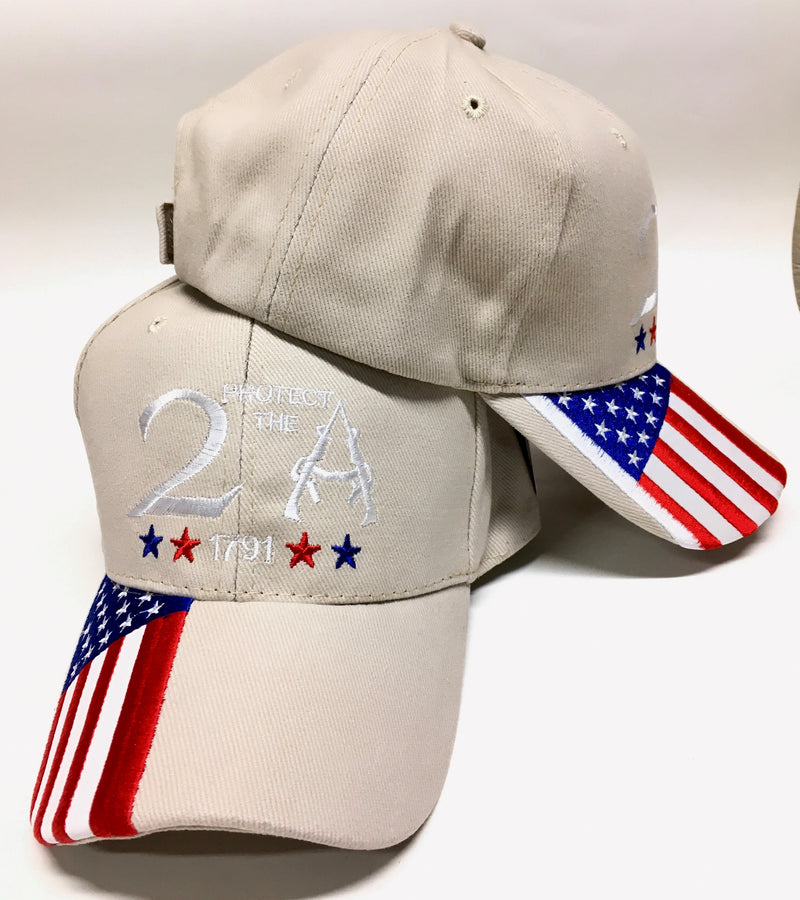 2A Rifles USA khaky Light  "protect the " Cap
