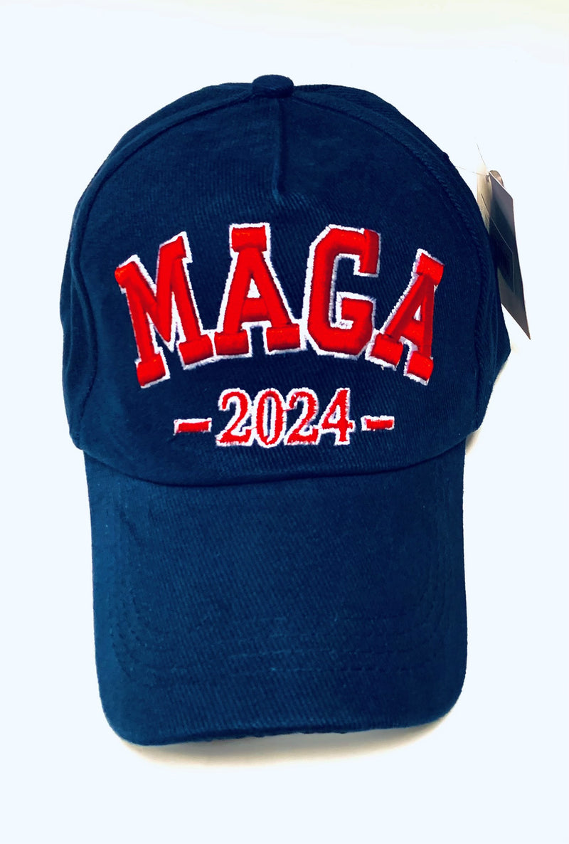 MAGA 2024 Navy blue Trump Cap
