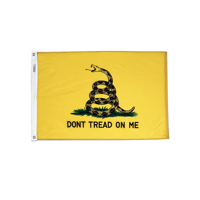 Don't Tread On Me (Double Sided) W/ Grommets 12'x18' Flag ROUGH TEX® 100D