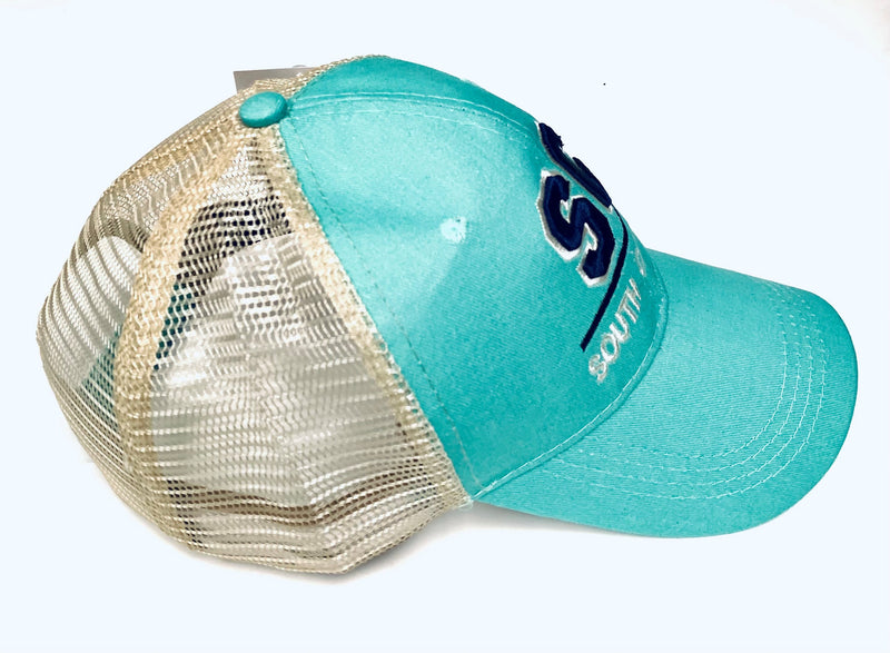 South Carolina Lake Blue Mesh Back Cap SC TRUCKER STYLE