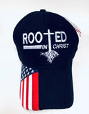 Rooted In Christ USA Black Cap