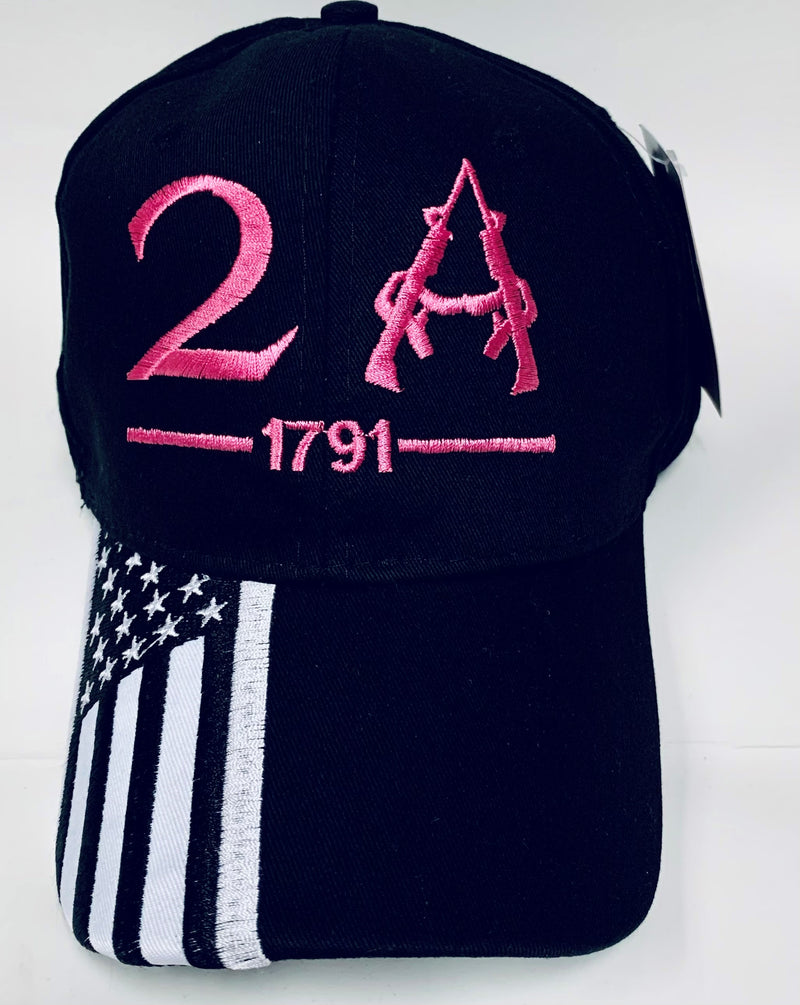 2A 1791 USA Pink Black Cap