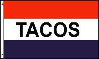 Tacos Flag 3'X5' Rough Tex® Polyester