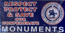 Protect Respect & Save Our Monuments Seal Blue - Bumper Sticker