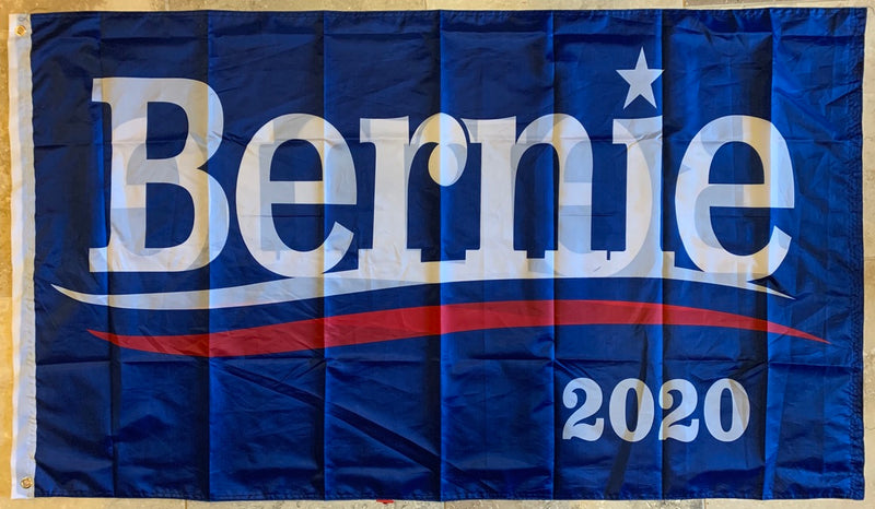 Bernie Sanders Official Democratic Party Presidential Banner Blue Double Sided Flag 3'x5' Rough Tex® 68D