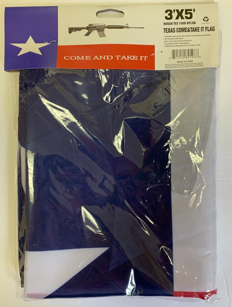 Texas Come And Take It M4 Flag 3'X5' Rough Tex® 150D Nylon