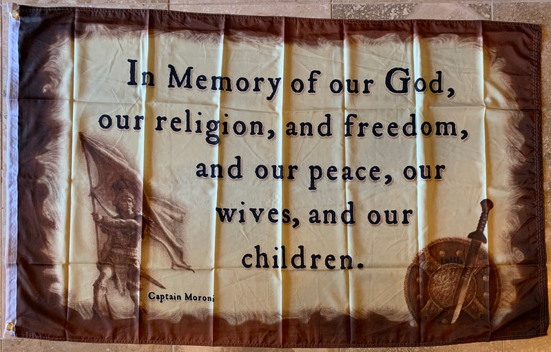 Title Liberty In Memory Of God Flag Double Sided 3'X5' Rough Tex® 100D