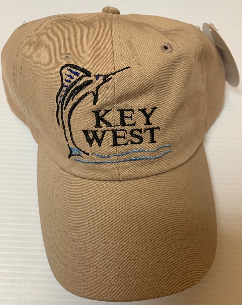Key West With Standing Fish Khaki - Cap