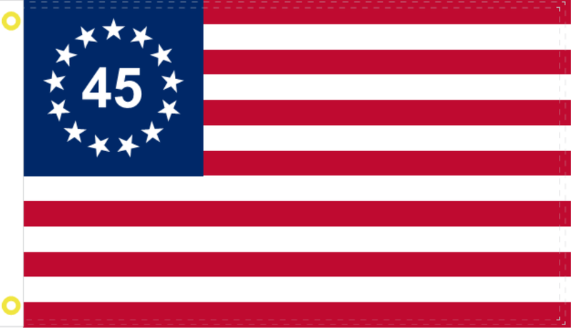 3'X5' 100D BETSY ROSS 45 FLAG