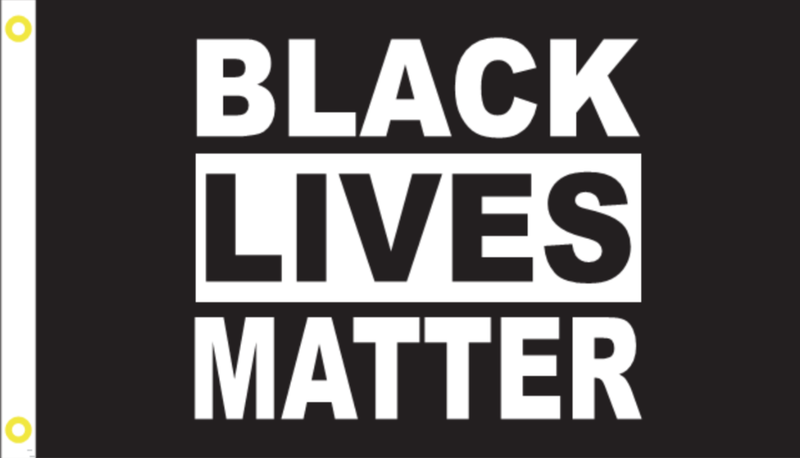 3'X5' 100D BLM BLACK FLAG LIVES MATTER