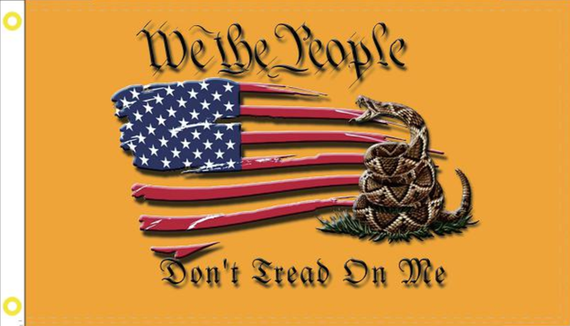 3'X5' 100D GADSDEN USA WE THE  PEOPLE FLAG DON'T TREAD ON ME