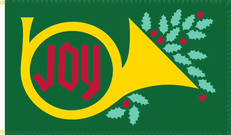 3'X5' 100D MERRY JOY GREEN FLAG