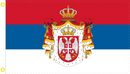 Serbia Royal Flush 1882-1918 3'X5' 3'X5' Flag 100D ROUGH TEX ®