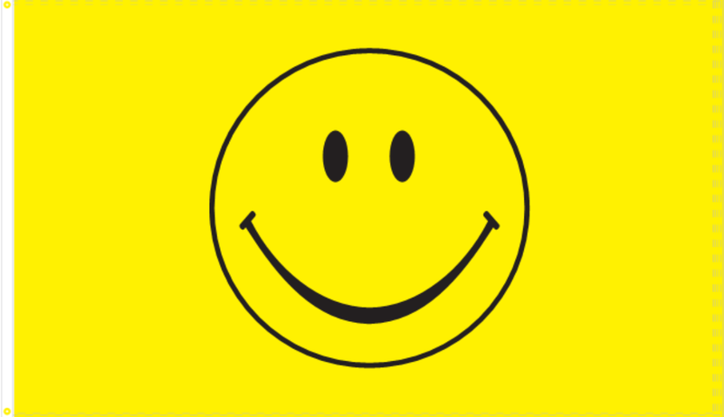 3'X5' 100D SMILEY FLAG