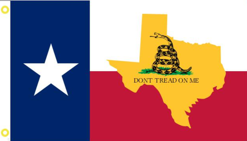 3'X5' 100D TEXAS GADSDEN FLAG DONT TREAD ON ME