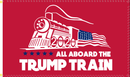 All Aboard The Trump Train Red Flag Rough Tex ® 2'X3' 100D