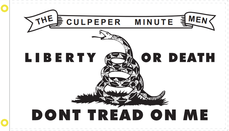 Culpeper Liberty Or Death Coiled  Flag Rough Tex® 100D American Revolution 1776