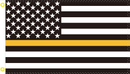 BLACK & GOLD US MEMORIAL 3X5 FEET 100D ROUGH TEX ® FLAG