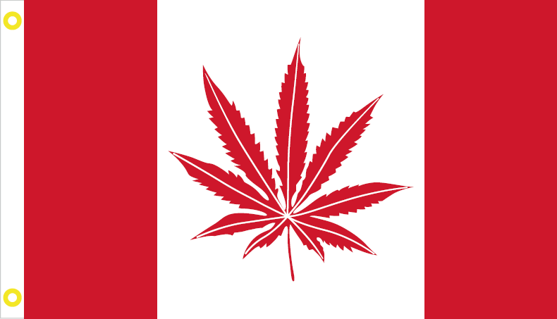 Canadian Marijuana Leaf 3'x5' 100D Flag Rough Tex ®